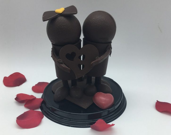 Création amoureux en chocolat