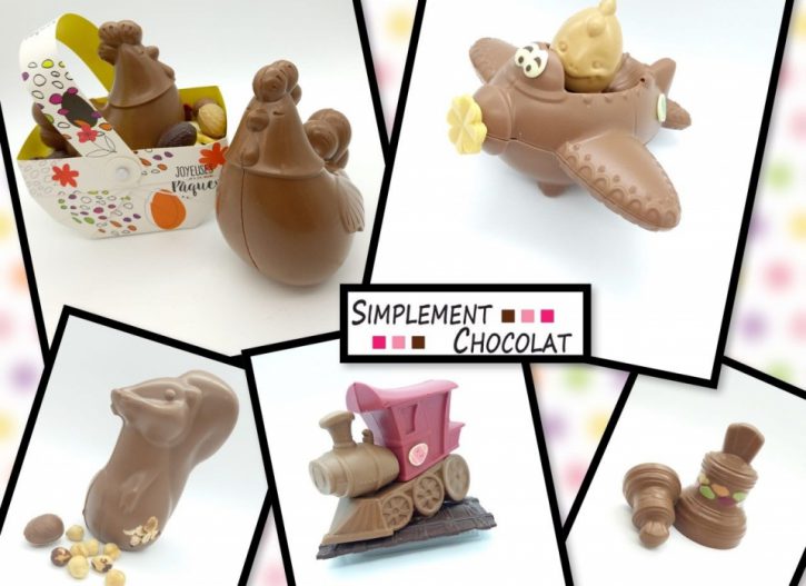 Diverses composition en chocolat