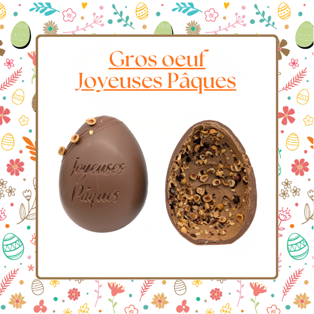 Gros Oeuf Joyeuses Paques